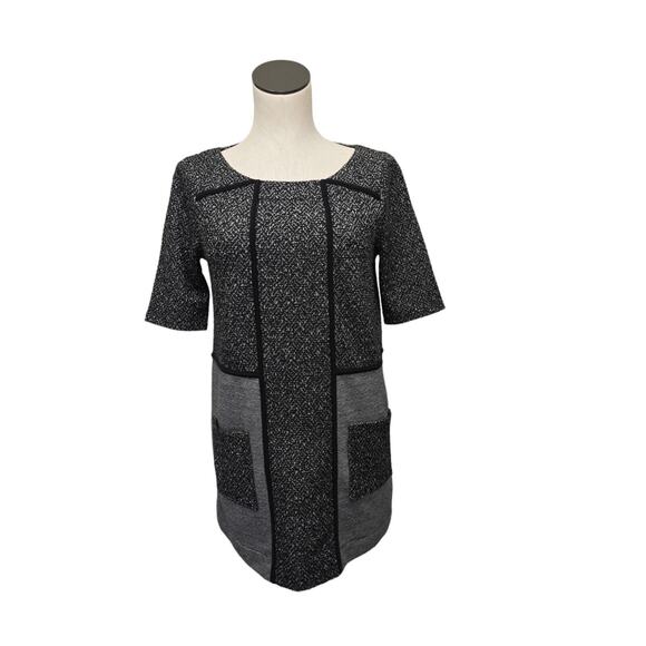 Anthropologie‎ Meadow Rue Mitzie Black Short Sleeves Tunic Dress Size Small - Picture 1 of 11